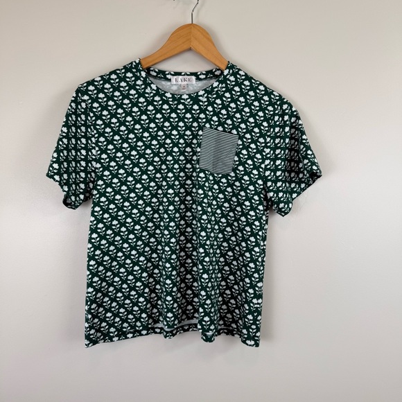 Lake Pima Crew Wide Leg Pajama Set in Frasier Bloom Women's Size Medium - Picture 3 of 8